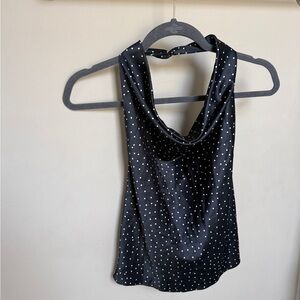 Zara Black and White Polka Dot Camisole